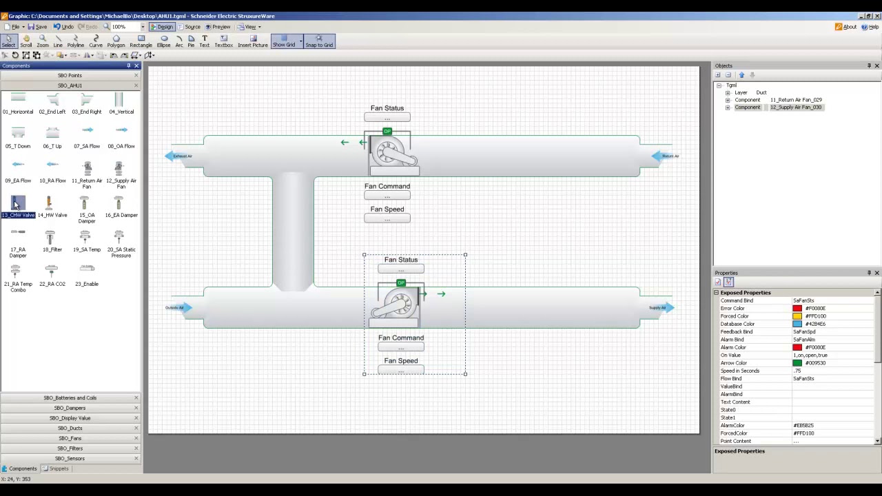 Creating an AHU- Graphic AHU