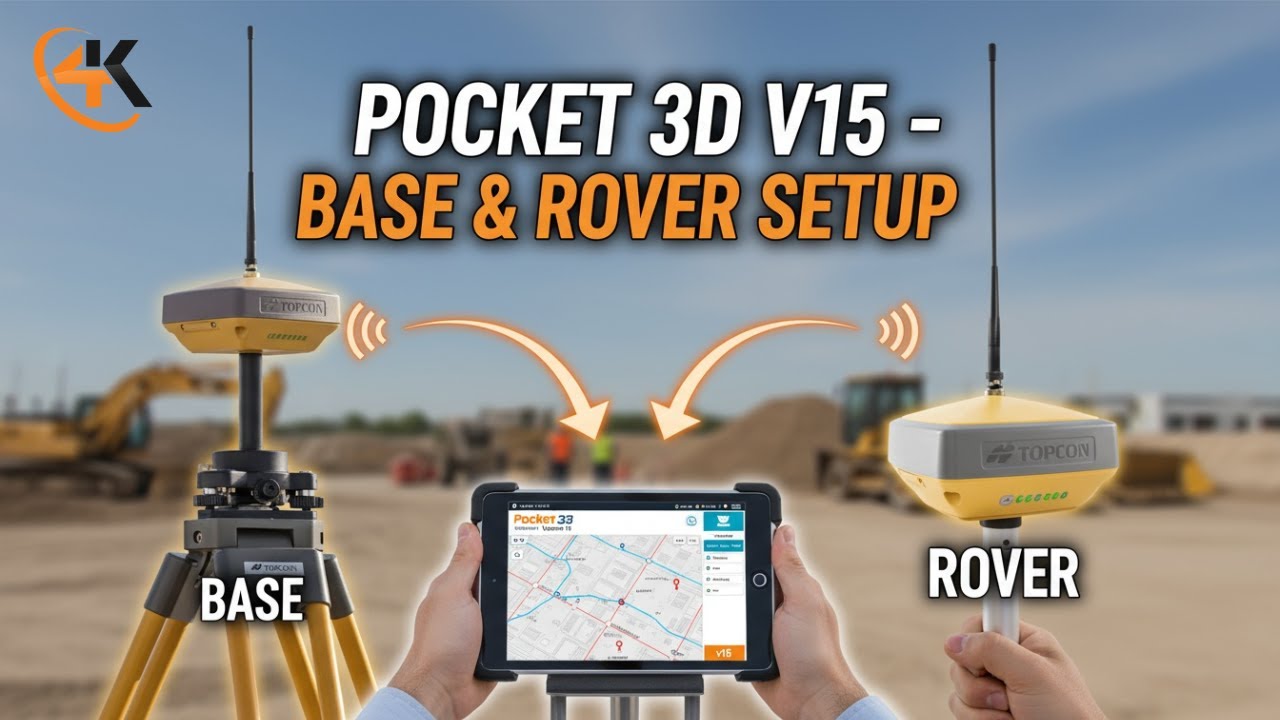 Topcon Pocket 3D V15 - Base & Rover Setup