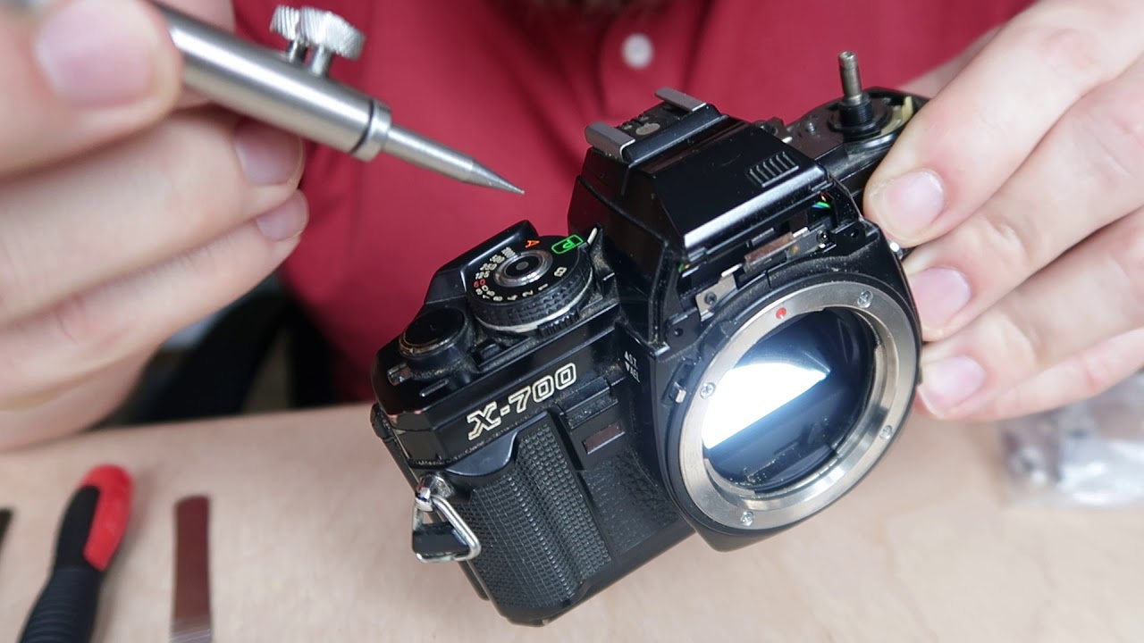 📷 Demontage Cover/Mattscheibe Minolta X-700 Disassembly Focusing Screen