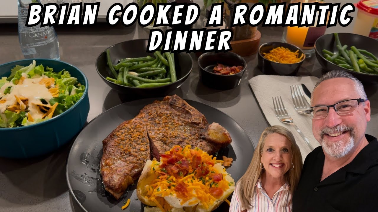 Brian Cooked a Romantic Dinner at Home  #steakdinner #romanticdinner #newapartment