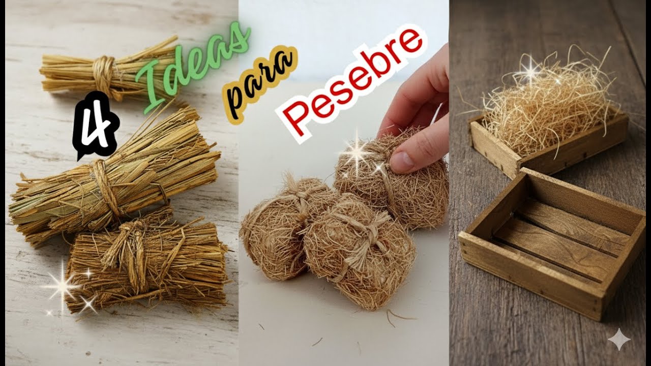 4 IDEAS de MINIATURAS FÁCILES y ECONOMICAS para Pesebre Belén o Maquetas