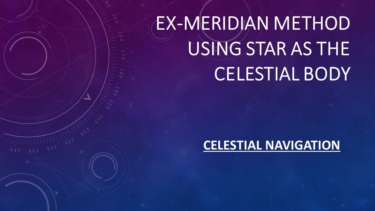 How to use the Ex meridian method for calculating the ship's latitude (Stars as the celestial body)?