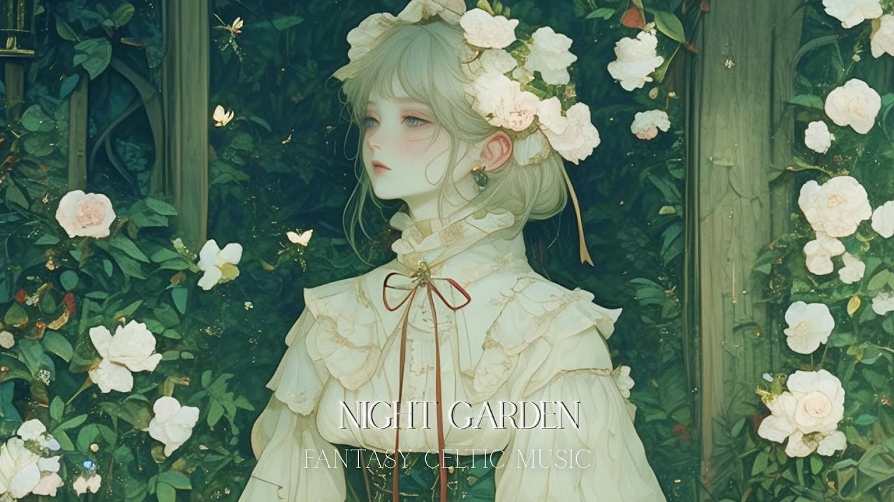 【Fantasy Celtic Music／Vocal】夜の庭に咲く Where the night blooms【Streaming／Meditation】／作業用BGM
