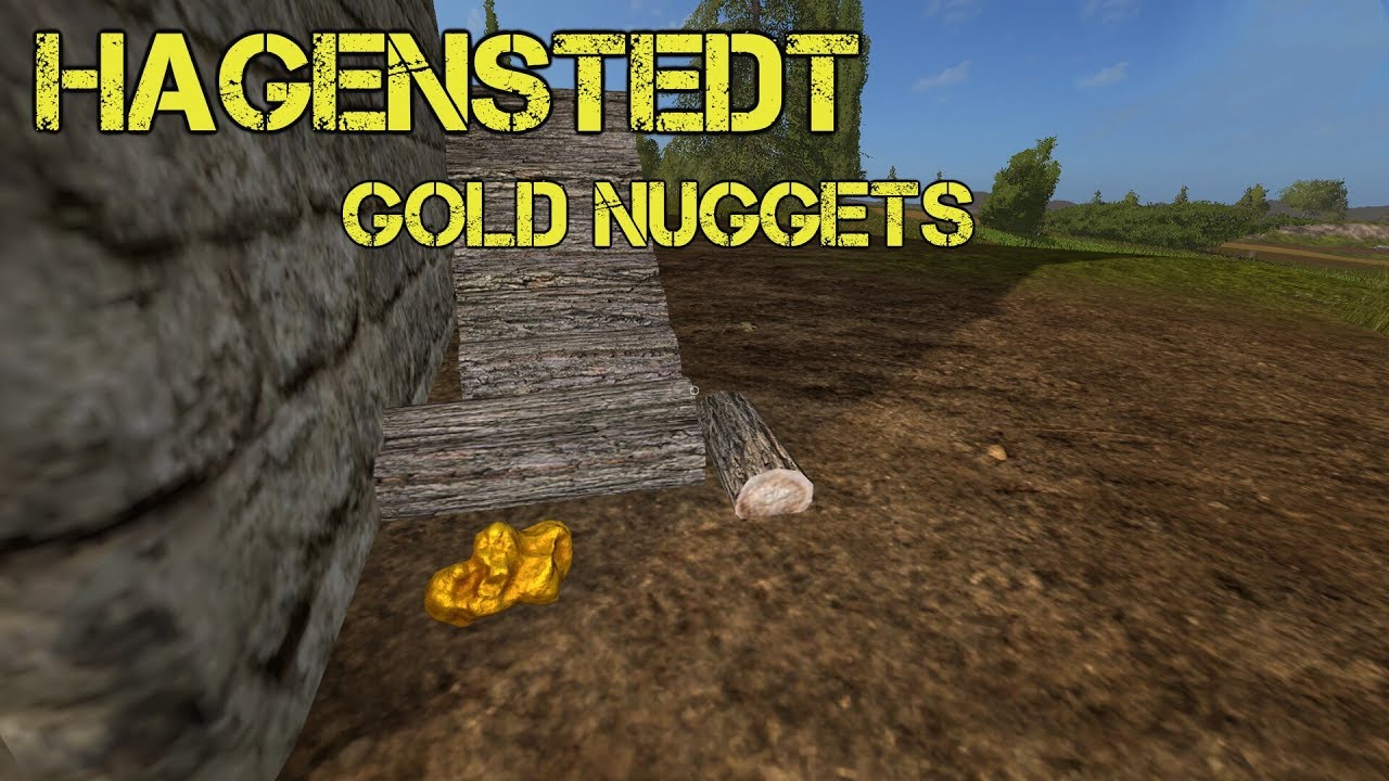 Farming Simulator 17 - Hagenstedt Gold Nuggets Locations.
