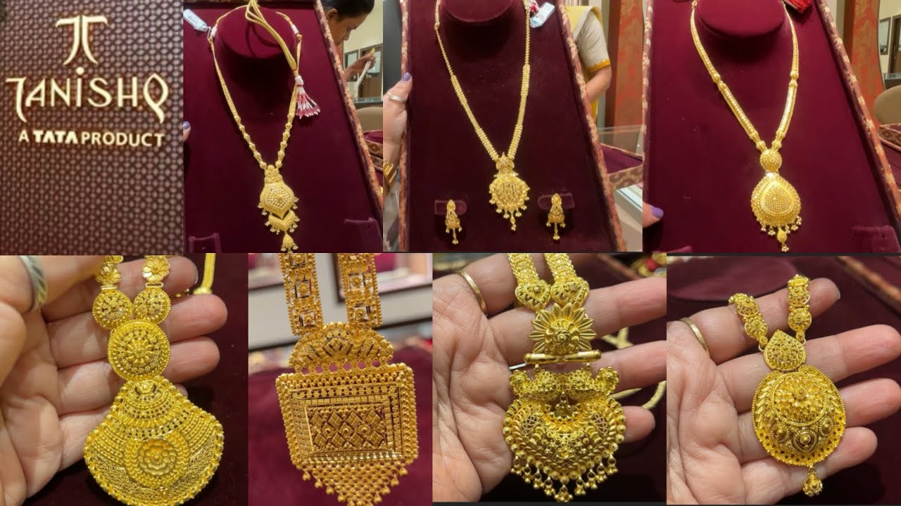 Tanishq Gold Long Necklace | Rani Haar Designs with wt &price 🥰| Tanishq 22kt Gold Necklace Designs