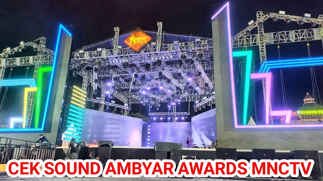 CEK SOUND AMBYAR AWARDS 2022 MNCTV PANGGUNG TERMEGAH DI ALUN ALUN PONOROGO
