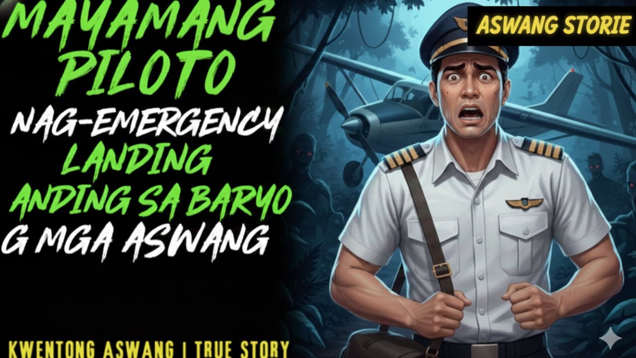 MAYAMANG PILOTO NAG-EMERGENCY LANDING SA BARYO NG MGA ASWANG | Kwentong Aswang | True Story