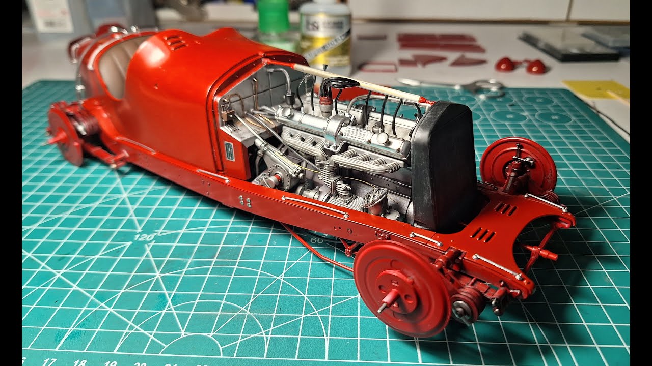 Alfa Romeo 8C 2300 Roadster Italeri 1/12 Part-4