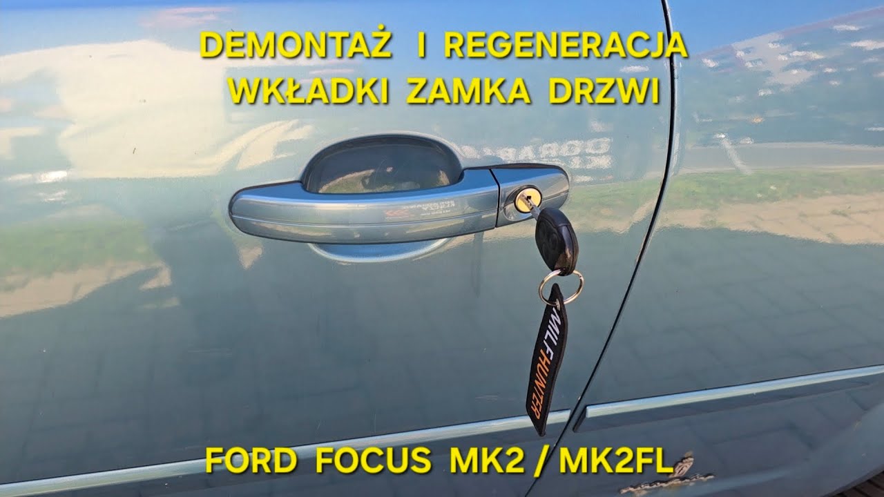 Demontaż i #Regeneracja wkładki drzwi Ford #Focus MK2 #Naprawa #wkładka zamka #zamek