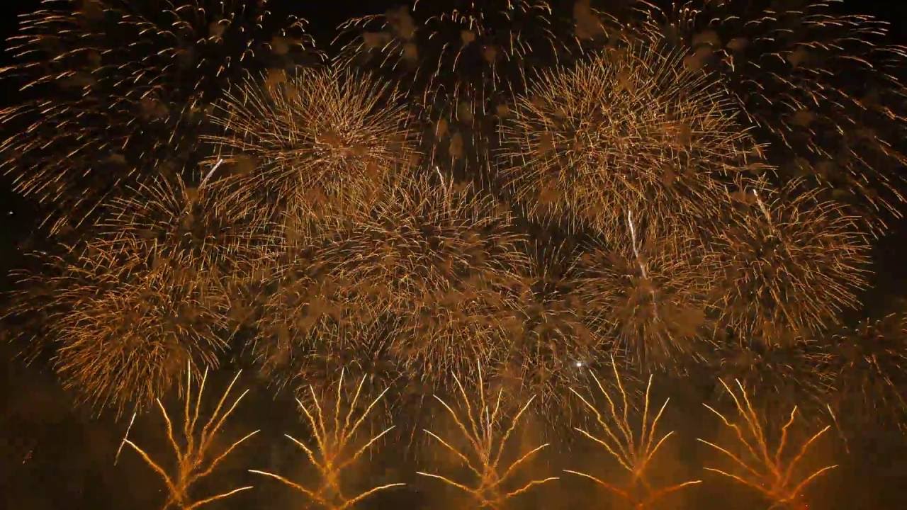 【4K】2016赤川花火大会 エンディング「しあわせ花火」伊那火工堀内煙火店