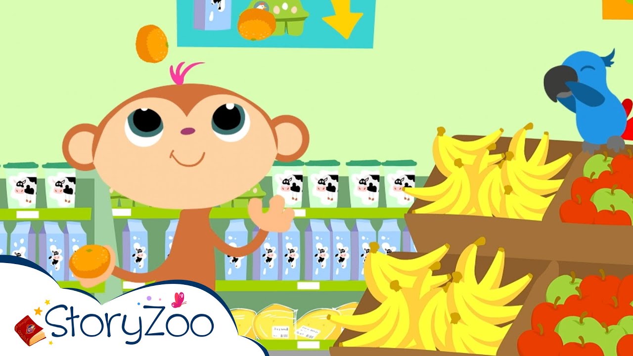 StoryZoo | Ganze Folge - Im Supermarkt! | Lehrvideos für Kinder | #storyzoo
