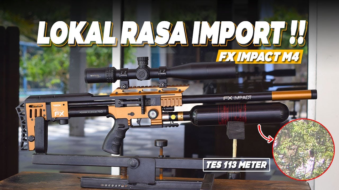 FX IMPACT M4 TES 115 METER BST SLUG 13 GR !! PROMO SENAPAN ANGIN PCP BOCAP FX IMPACT M4 TERBARU 2025