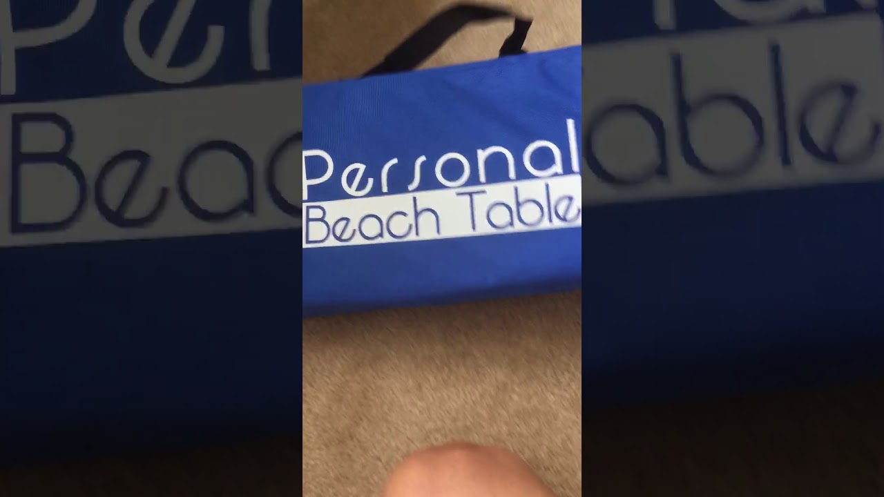 Personal Beach Table Review from Amazon -by Rio Brands - (folding table) quarantine edition
