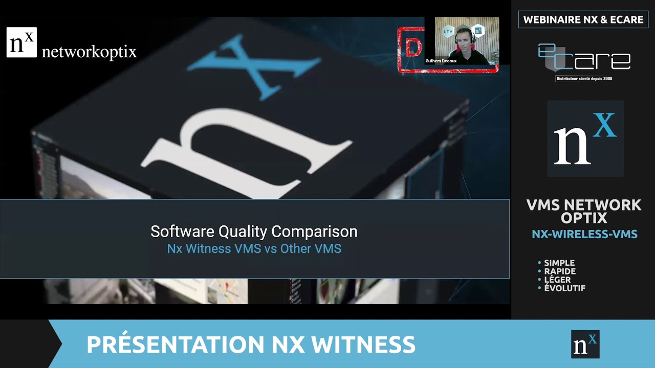 Webinaire eCare : Présentation VMS Nx Witness par Network Optix