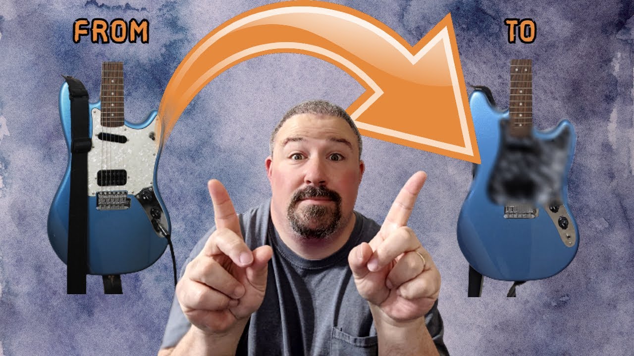 Customizing A Pickguard With Abstract Art