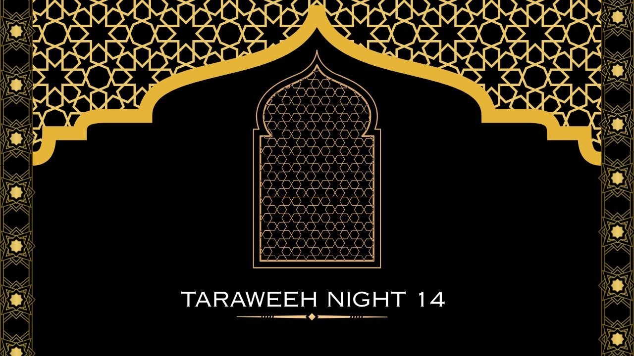 Taraweeh Night 14 #abdullahkhandurrani183