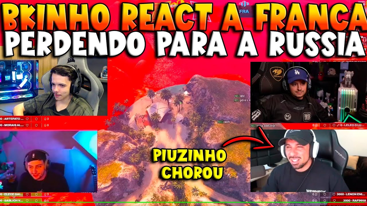 BK REACT AO CORINGA I FRANÇA PERDENDO PARA A RUSSIA NA ILHA I PIUZINHO CHOROU-TROPAS DO GTA RP CLIPS