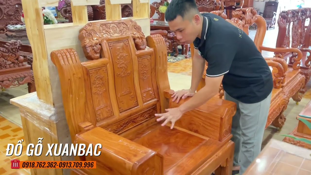 Bộ bàn ghế gỗ hương đá siêu chất lượng chỉ với 30 triệu. Bộ Bàn Ghế Âu Á Gỗ Hương Đá #dogoxuanbac