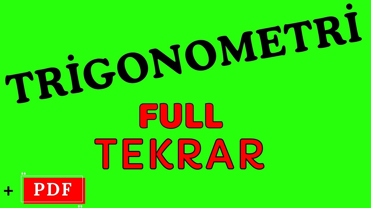 SIFIRDAN TRİGONOMETRİ  FULL TEKRAR📢TÜM SORU TİPLERİYLE🎯+PDF