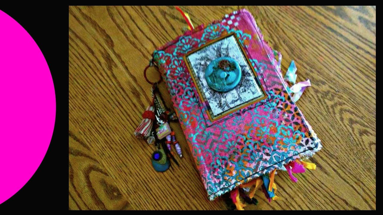Altered Book Interactive Art Journal in Boho Style Part 1