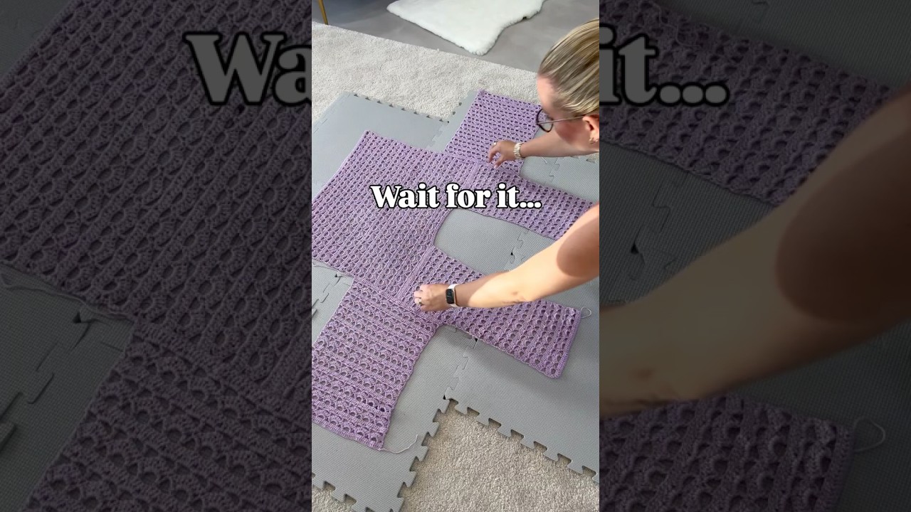 Folding Magic 🪄 Crochet Cardigan Tutorial #crochetcardigan