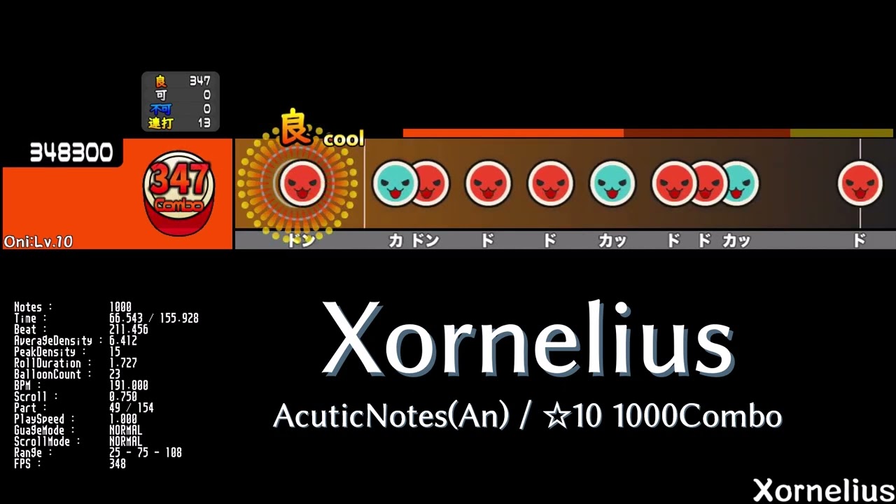 Xornelius / AcuticNotes(An) 【TJAHandler 創作譜面】
