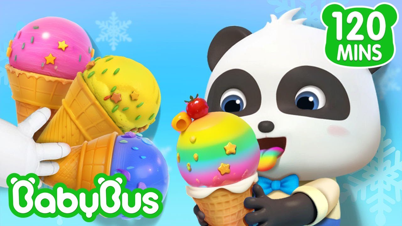 Canção do Sorvete 🍨🍧🍦  | 2 HORAS DE BABYBUS | Músicas Infantis e Desenhos Animados