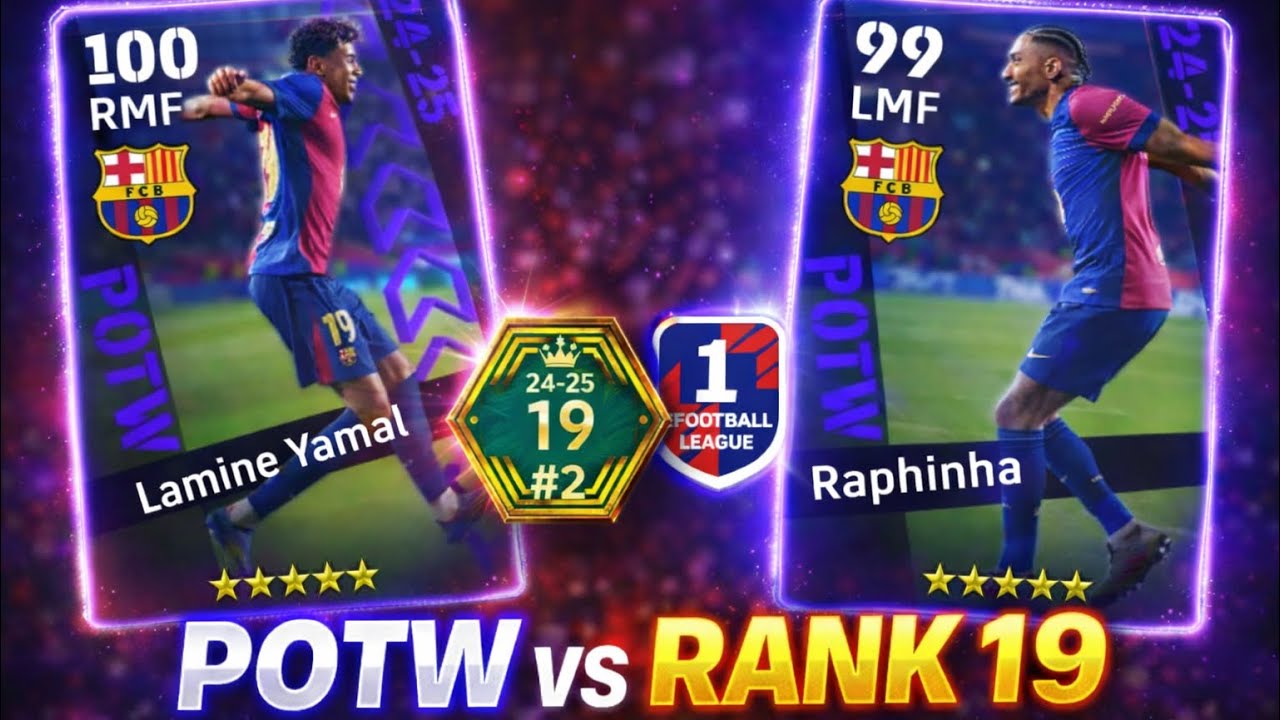 I Played Against RANK 19….Using ONLY POTW Cards | eFootball Mobile 2026