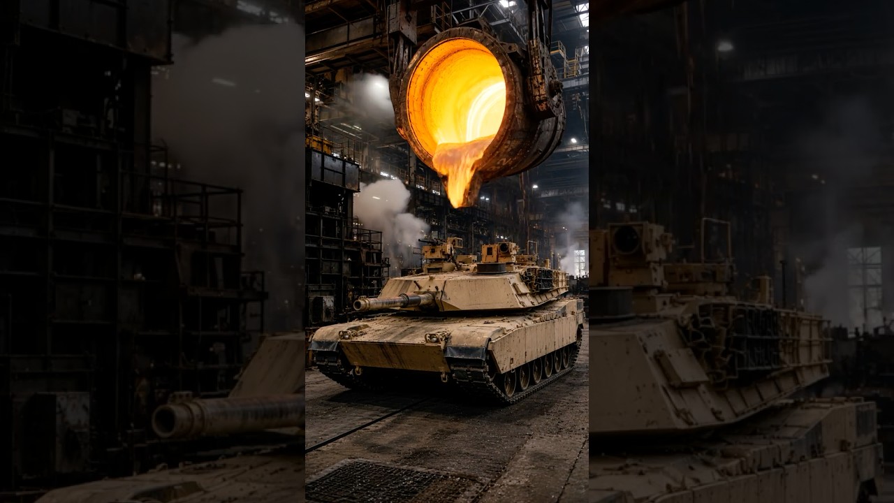 Abrams Tank vs 1600&deg;C Liquid Steel