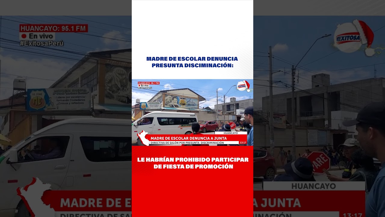 🔴🔵Madre de escolar denuncia presunta disciminación: Le habrían prohibido participar de promoción