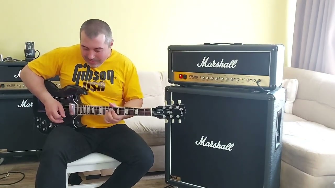 AC/DC Back in Black cover Marshall jcm2000 dsl100
