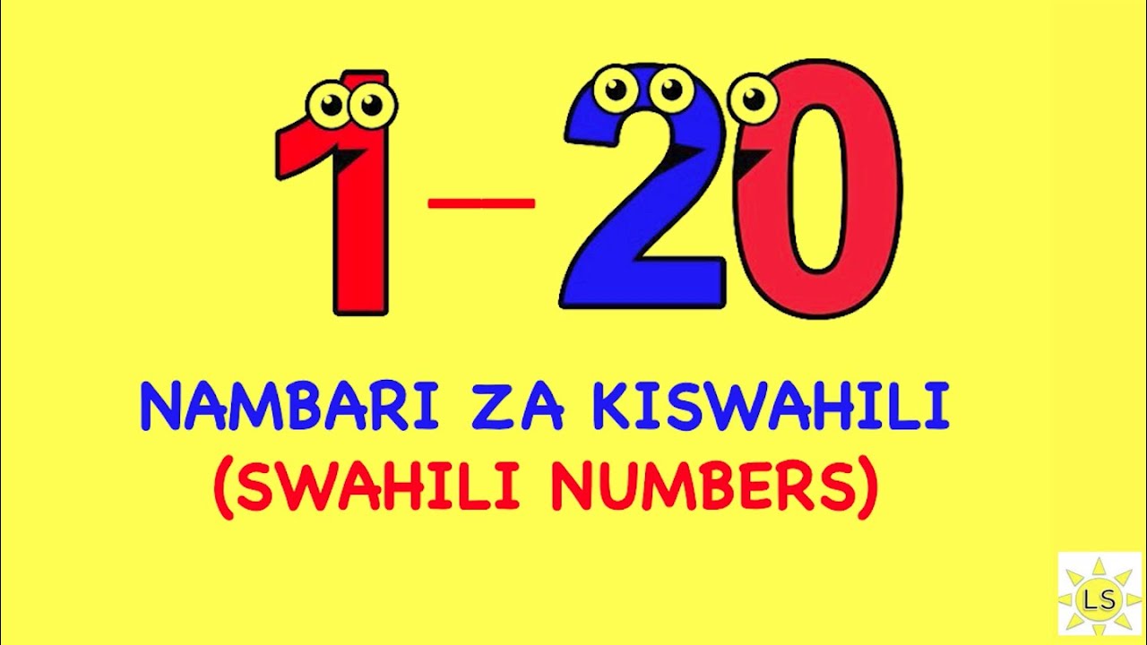 COUNT 1 to 20 in SWAHILI