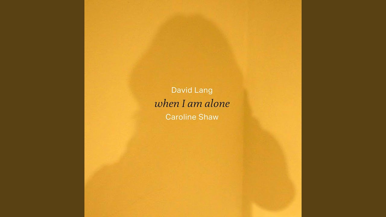 When I Am Alone (Arr. J. Elff for Solo Voice)