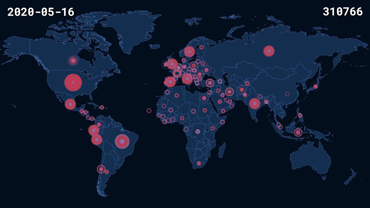 A Time-Lapse Map of Every Death From the Coronavirus Pandemic (Up to July 2020)
