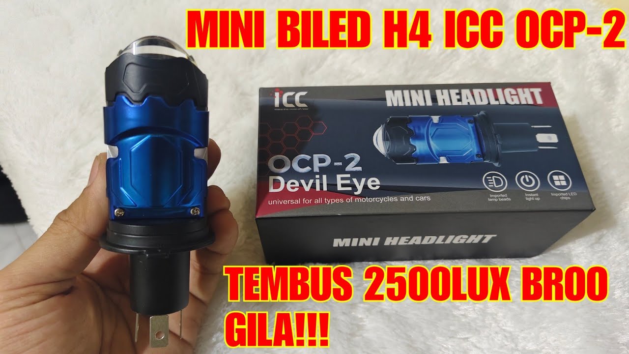 TEMBUS 2500LUX BRO!!! MINI BILED H4 ICC OCP-2