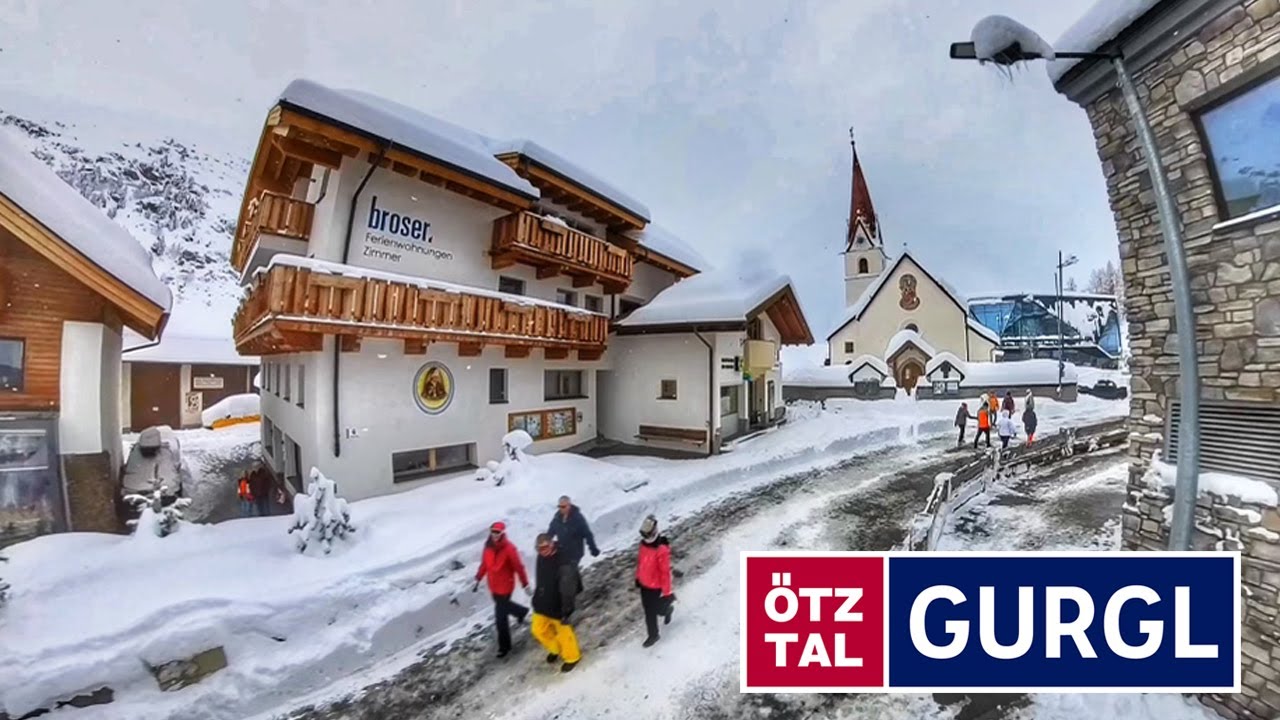 4K walk through Obergurgl village - Ötztal Valley (Austrian Alps) Part 1