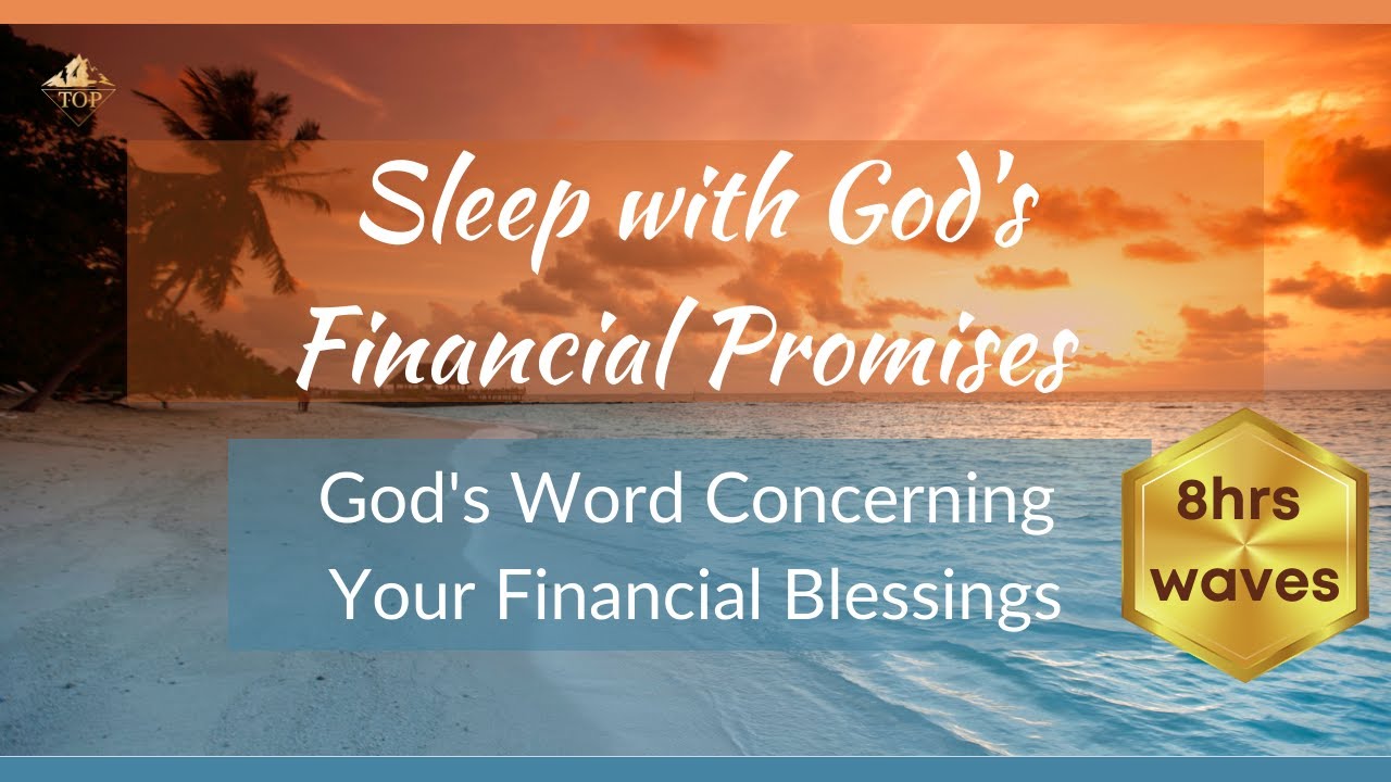 Sleep 💤 with God's Financial 💰 Promises  |  8 Hours of Wealth-Related Scriptures 📖  |  Ocean Waves 🌊