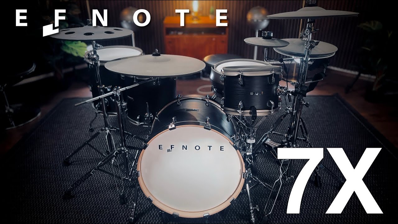 Efnote 7X electronic drums unboxing & first ROCKING at Spytunes Studio
