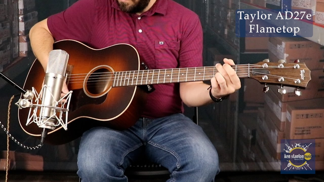Taylor AD27e Flametop final Guitar Demo