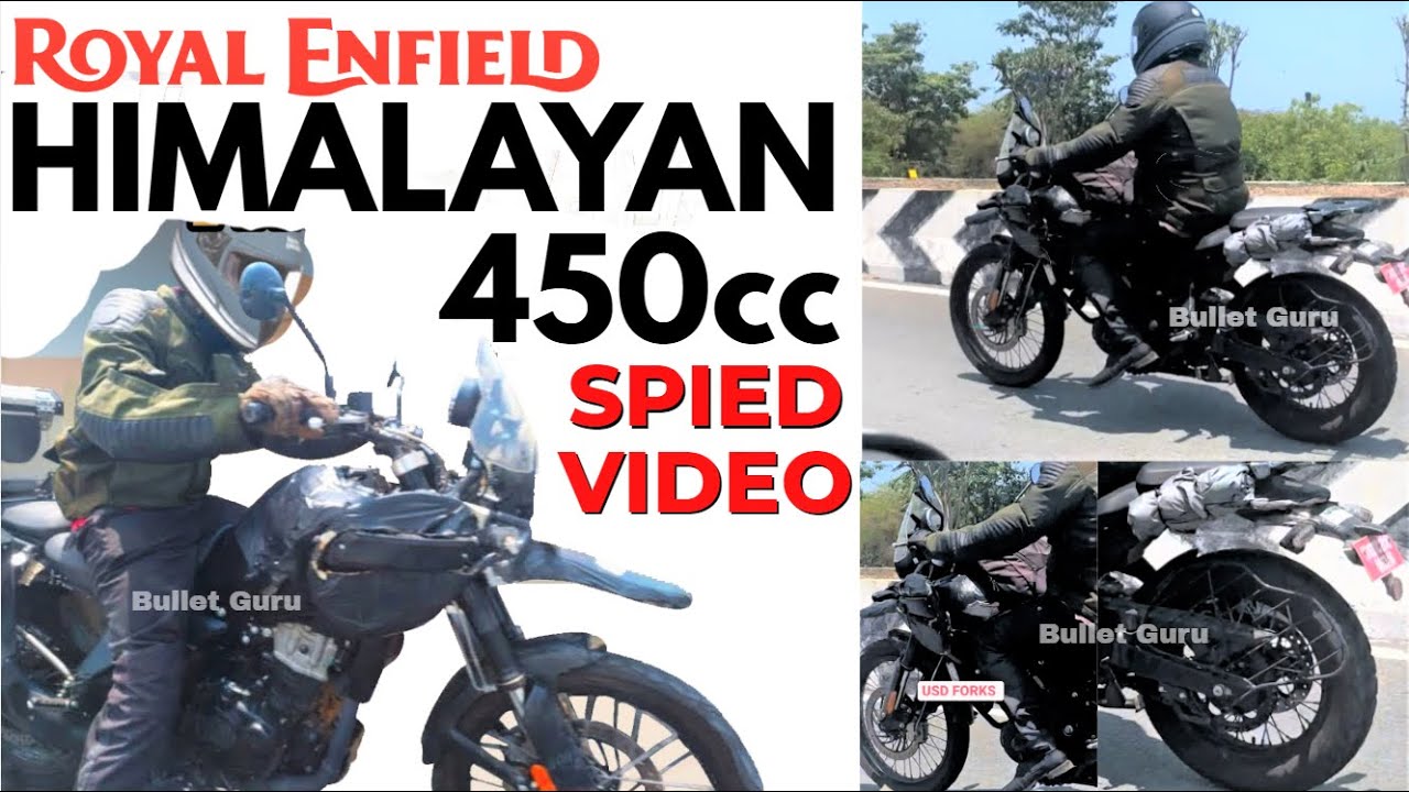 RE Himalayan 450 Spied Video with Full Details - Details Revealed
