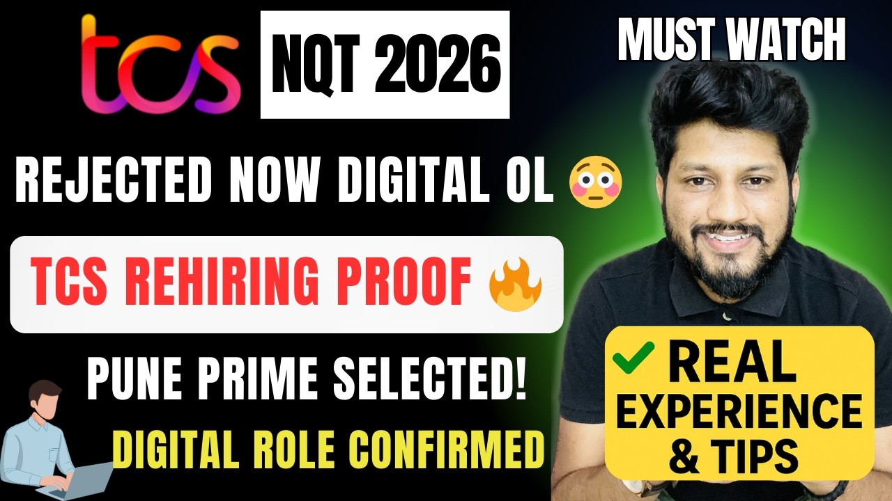 TCS Prime Pune Rehiring 2025 | Rejection Ke Baad Selection | Digital Role Confirmed 🔥