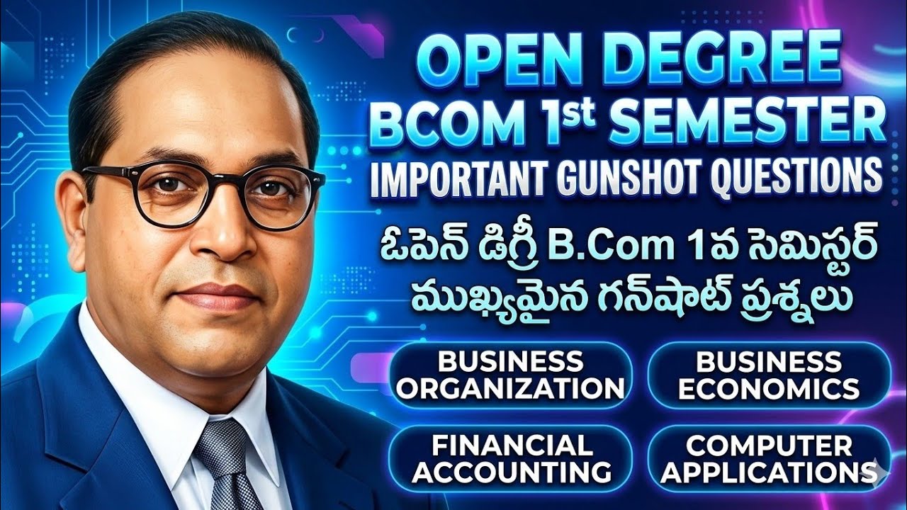 BCom Business organization 1st Semester Important Questions@StudentUpdates247