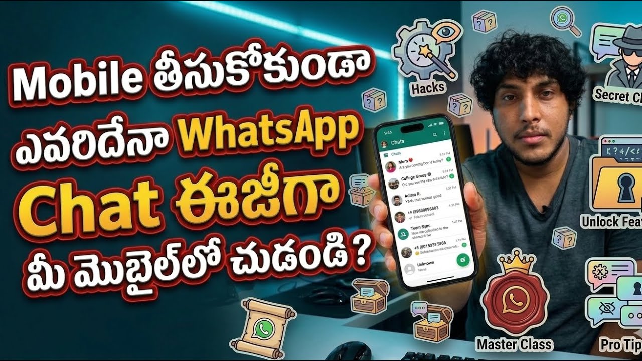 Most useful Whatsapp trick Mobile తీసుకోకుండా WhatsApp చాట్ ఈజీగా చూడండి | In Telugu