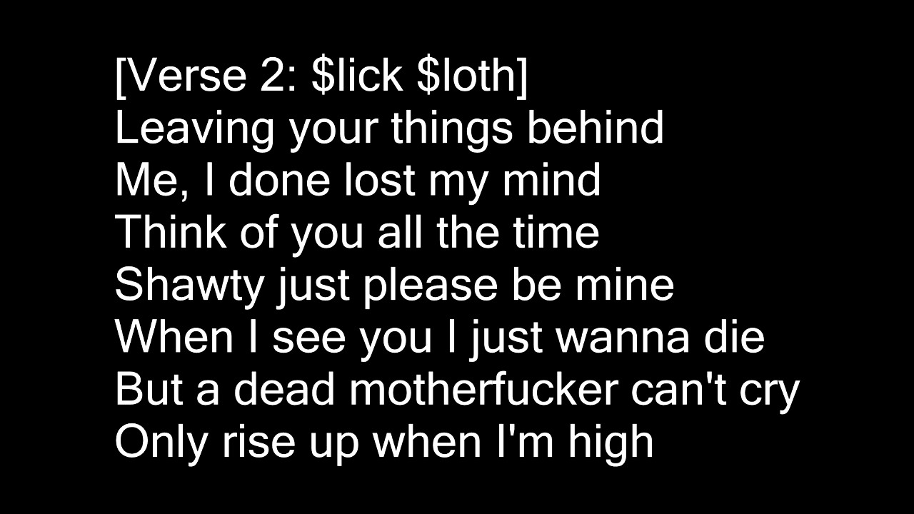 $uicideboy$ - leave your things behind lyrics