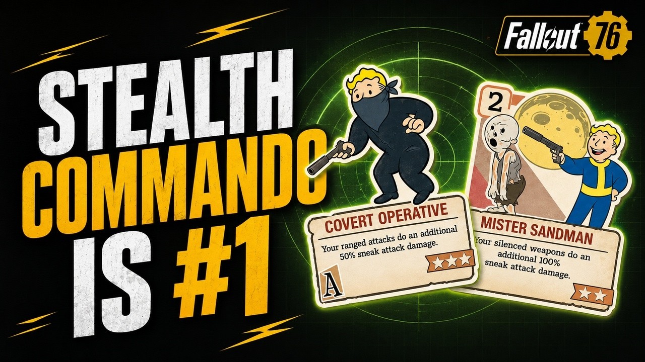 Stealth Commando снова занял 1-е место в Fallout 76