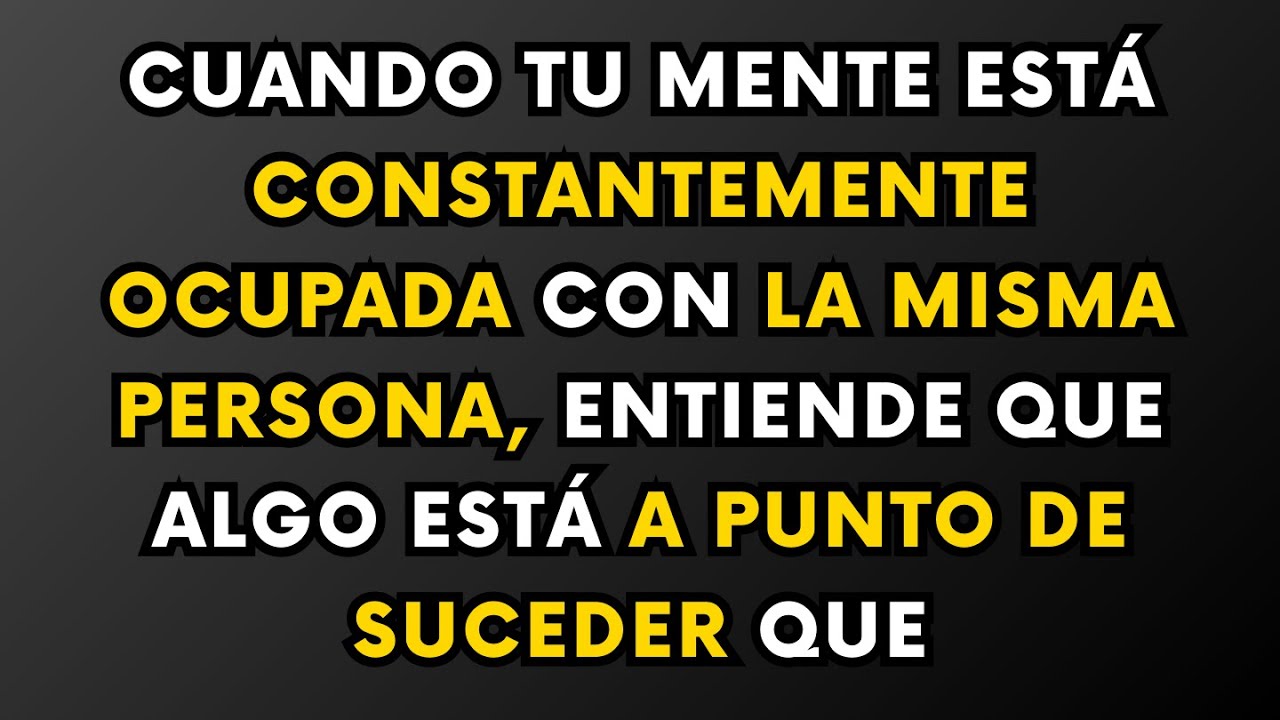 Cuando tu mente no deja de pensar en la misma persona, entiende que algo está por suceder