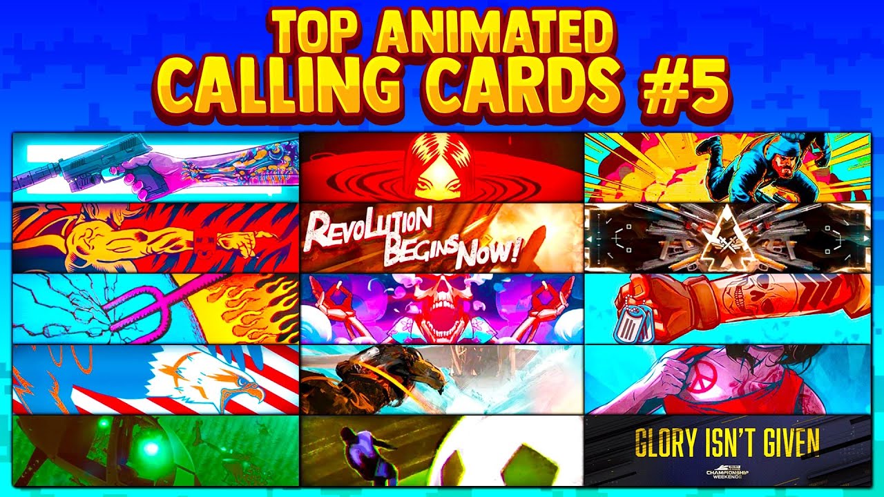 BEST ANIMATED CALLING CARDS in Modern Warfare Season 5 (Part 5) *Rare*