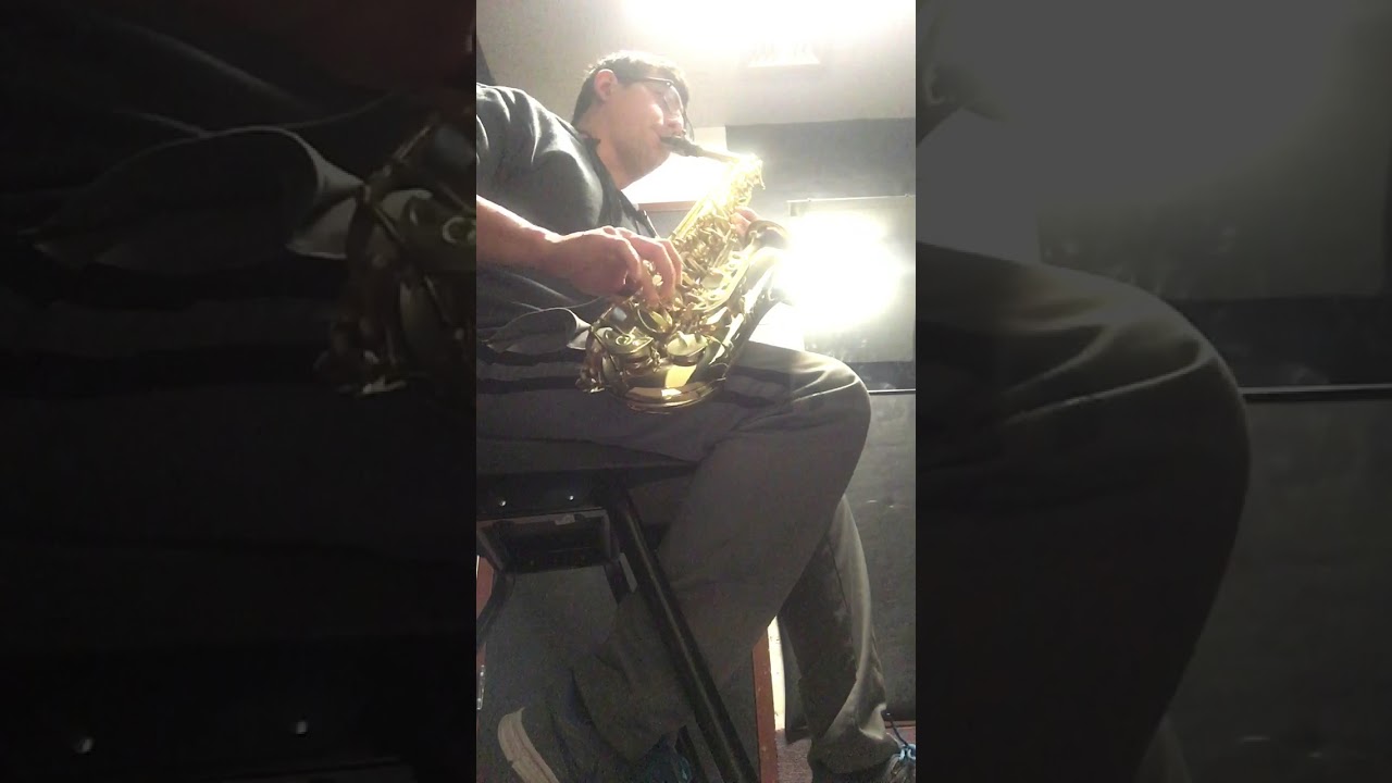 Saxophone blue bells of Scotland