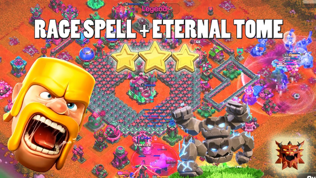1 OG 1 Rage spell totem m golem army RC Charge