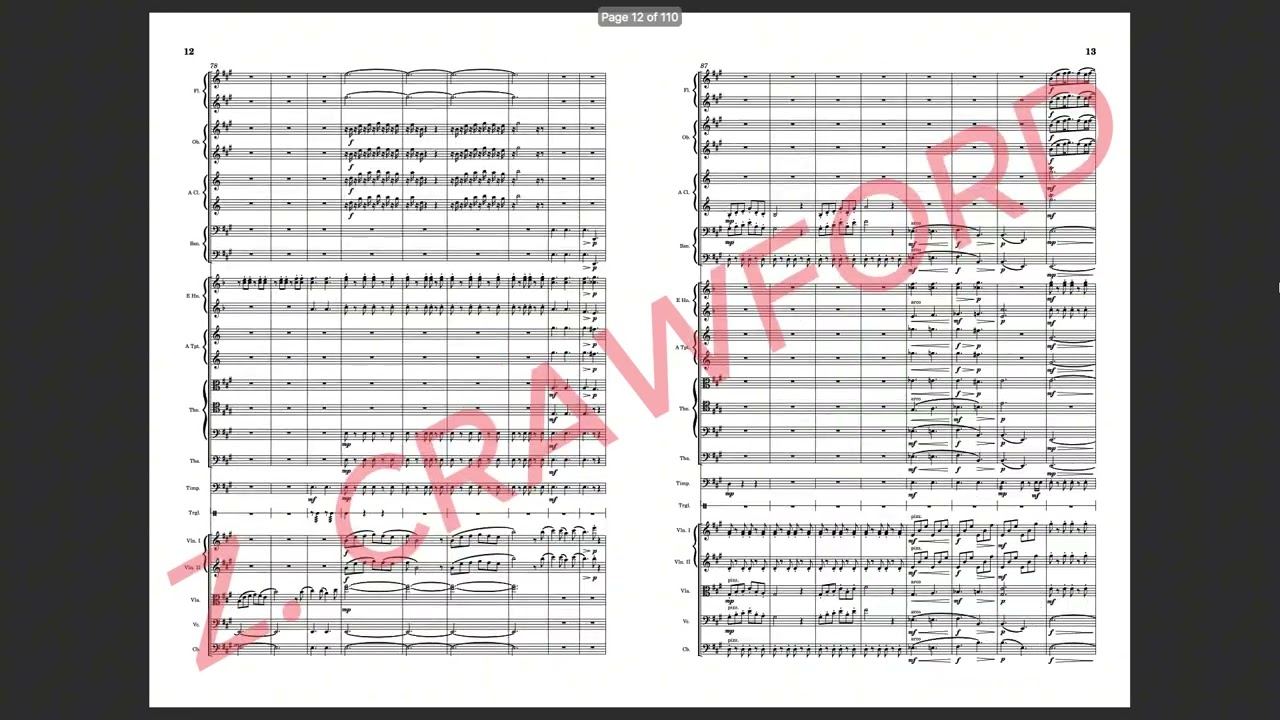 Zachary Crawford: Crawford Symphony 2 in F# Minor 